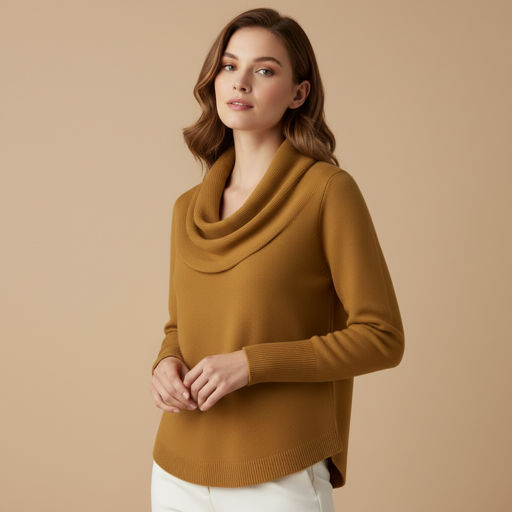 Ana | Jersey de Cuello Drapeado