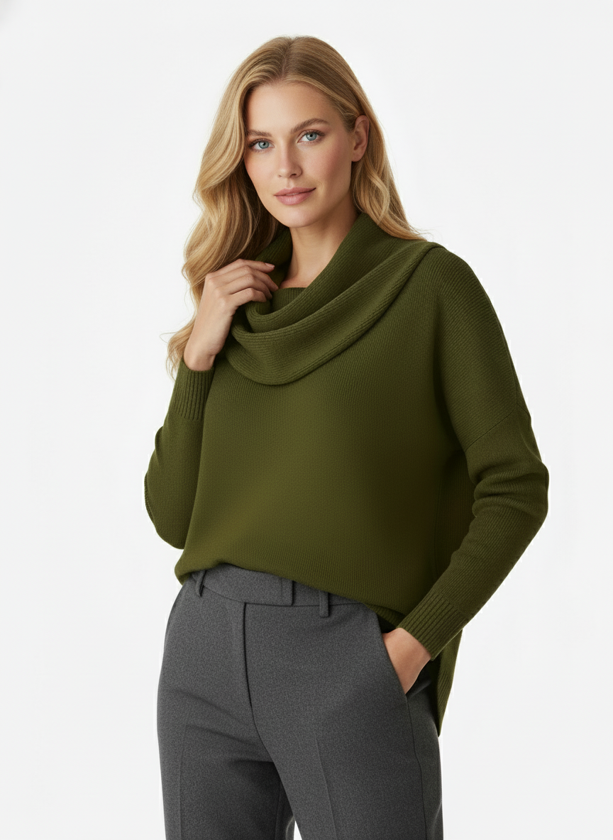 Ana | Jersey de Cuello Drapeado