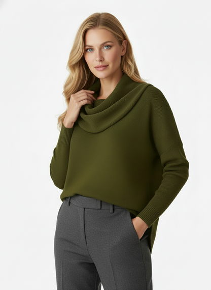 Ana | Jersey de Cuello Drapeado