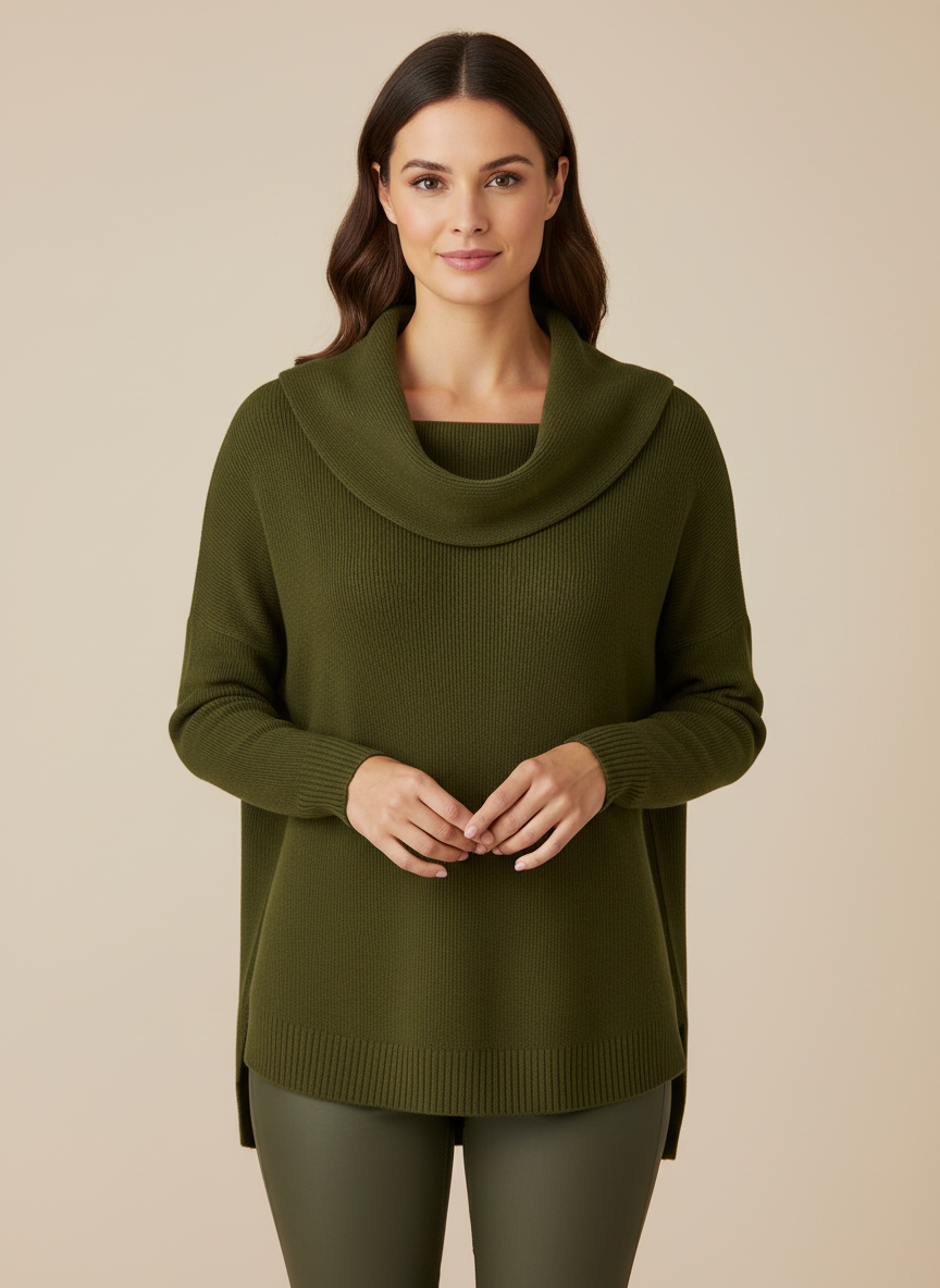 Ana | Jersey de Cuello Drapeado