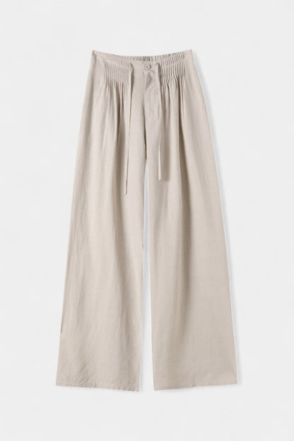 Ilyana | Pantalones de Cintura Alta y Pierna Ancha