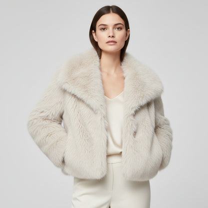 Marina|  Abrigo de invierno con piel suave