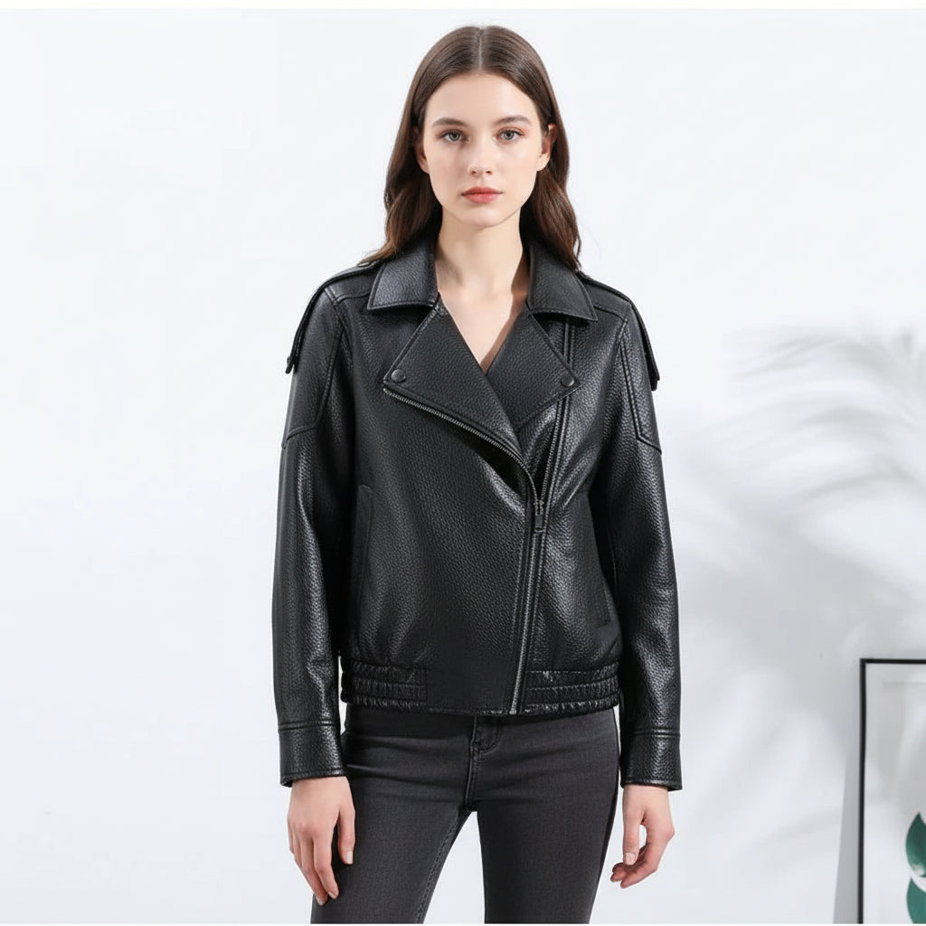 Lya-Cazadora Oversize Elegancia Casual Moderno