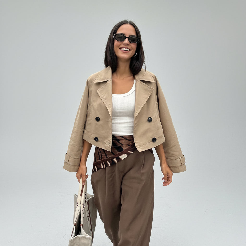 Elena | Gabardina corta