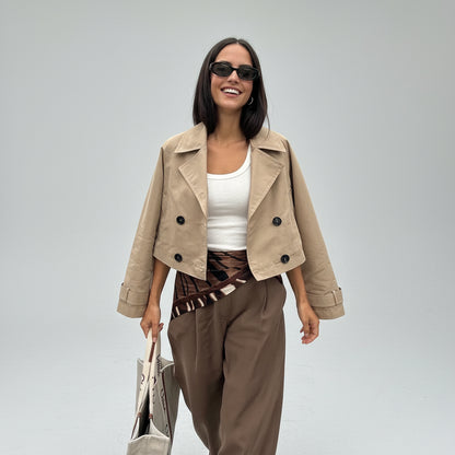 Elena | Gabardina corta