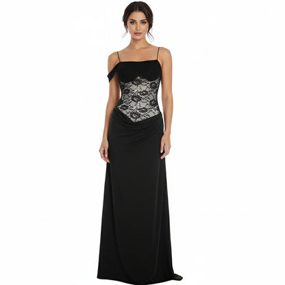 Yasmina | vestido Ébano con Encaje