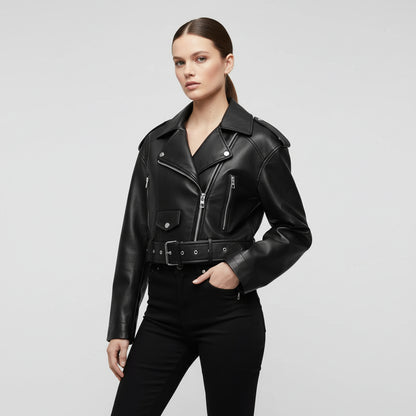 Abril | Chaqueta Bomber Negra Premium – Monntiel