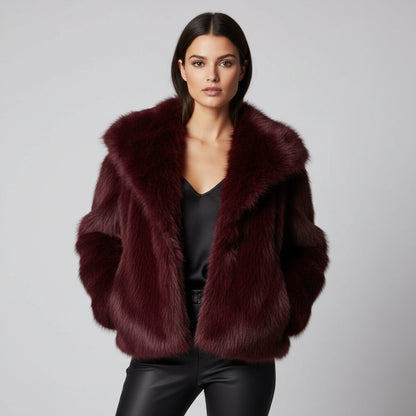 Marina|  Abrigo de invierno con piel suave