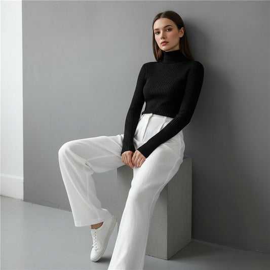 Olga | Jersey de Punto Acanalado