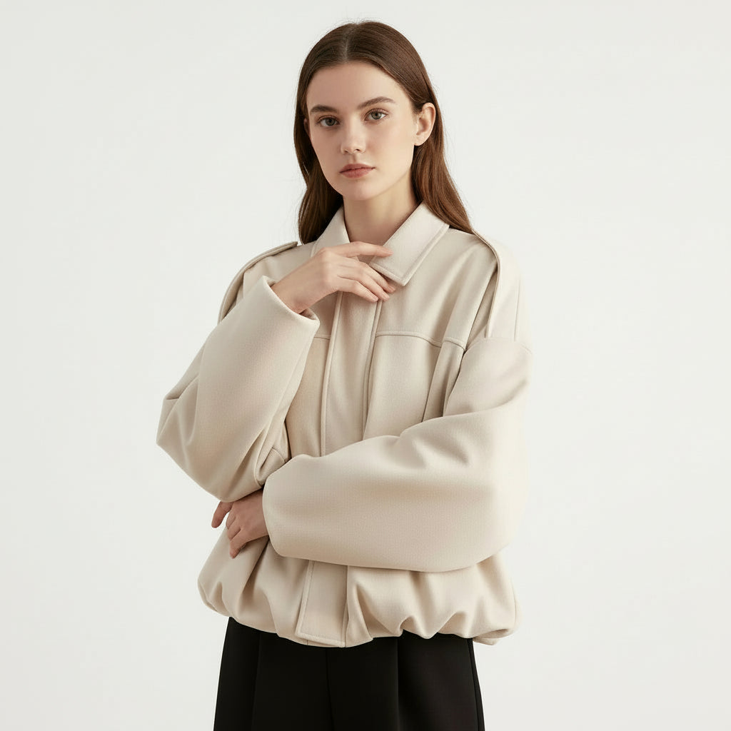 Lina | Chaqueta Suelta Suede Vintage  – Diseño Moto Clásico