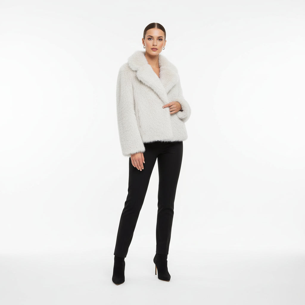 Marina|  Abrigo de invierno con piel suave