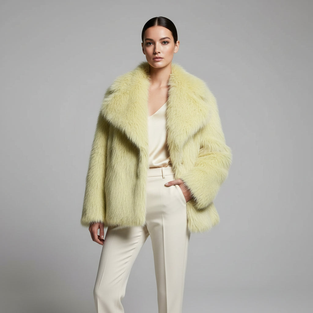 Marina|  Abrigo de invierno con piel suave