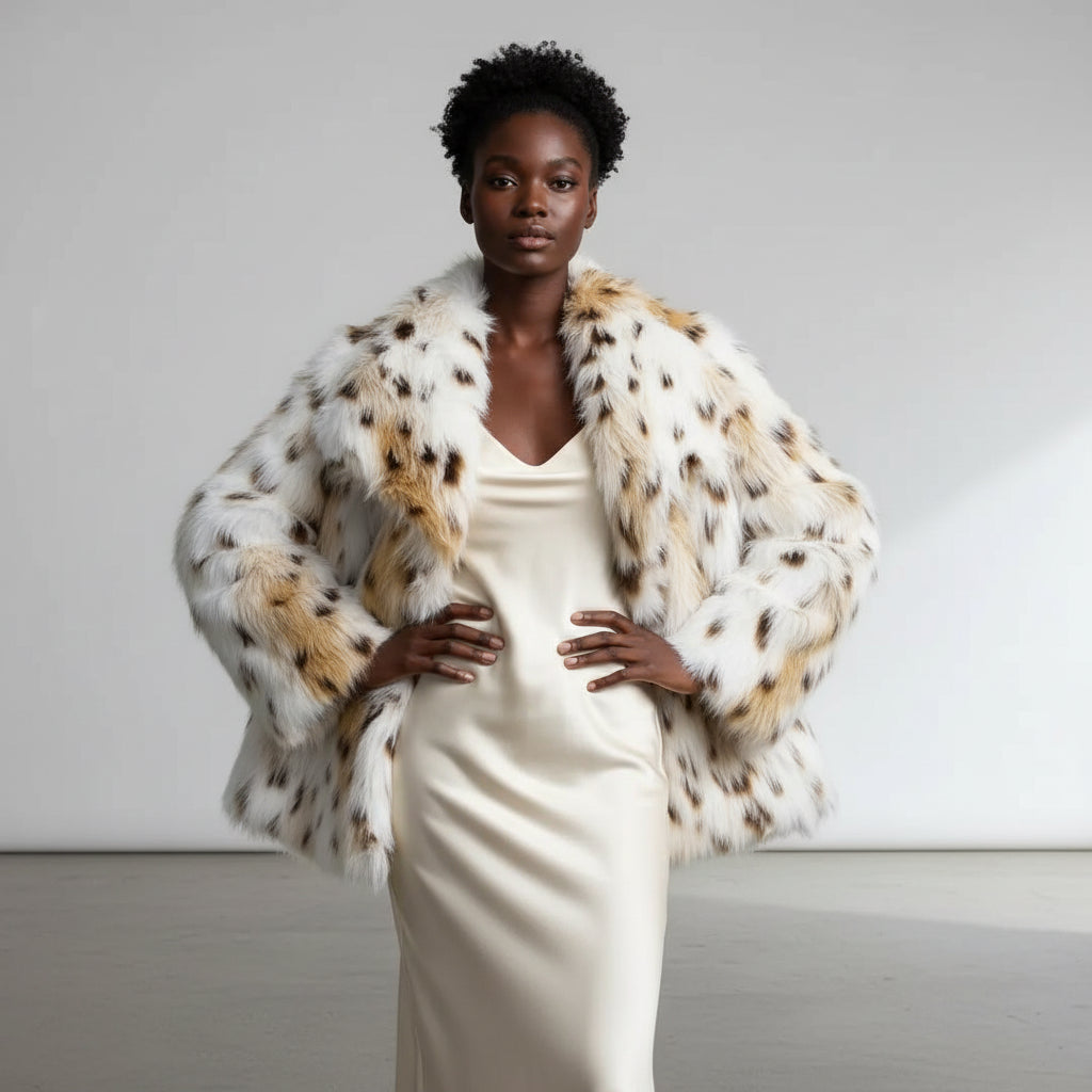 Marina|  Abrigo de invierno con piel suave