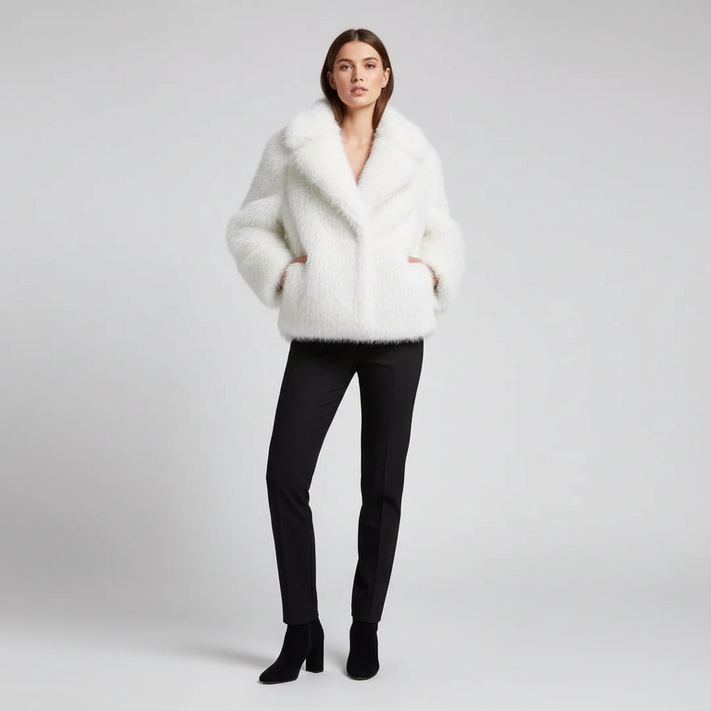 Marina|  Abrigo de invierno con piel suave