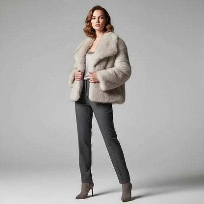 Marina|  Abrigo de invierno con piel suave