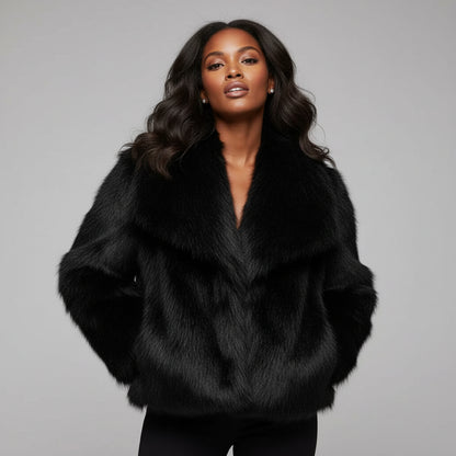 Marina|  Abrigo de invierno con piel suave