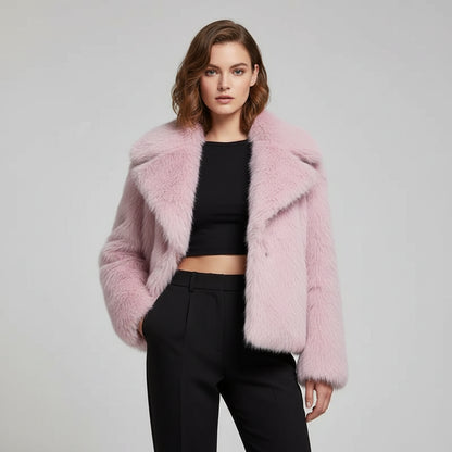 Marina|  Abrigo de invierno con piel suave