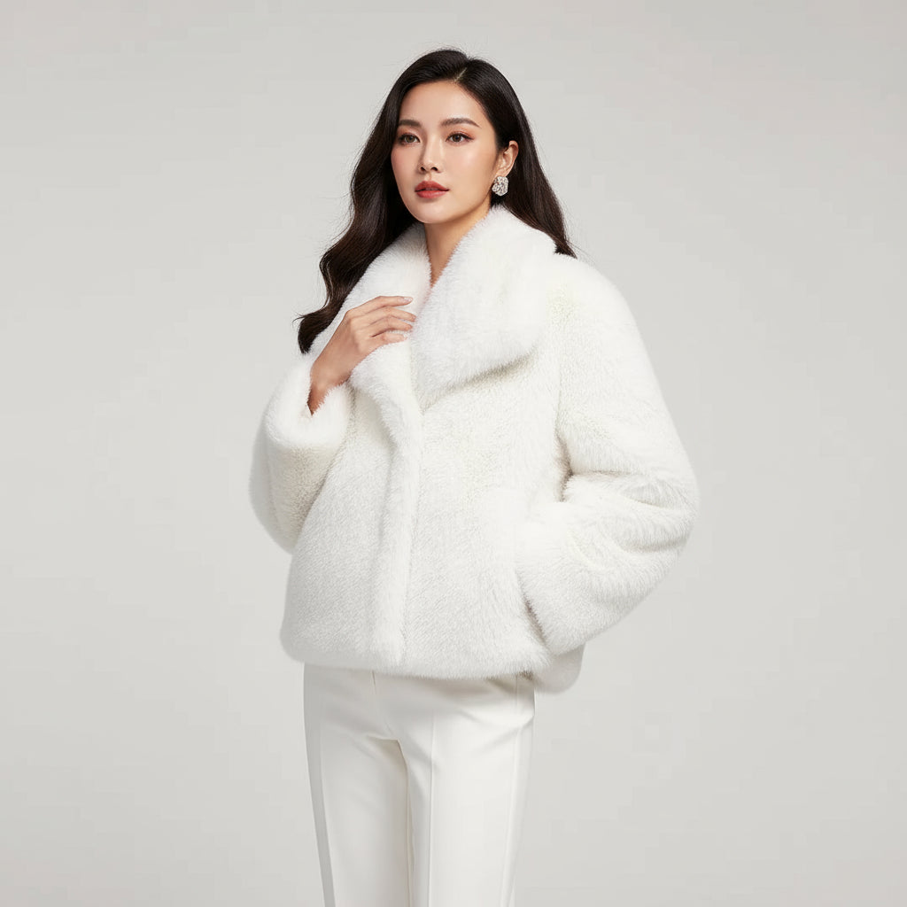 Marina|  Abrigo de invierno con piel suave