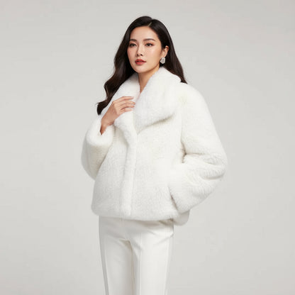 Marina|  Abrigo de invierno con piel suave