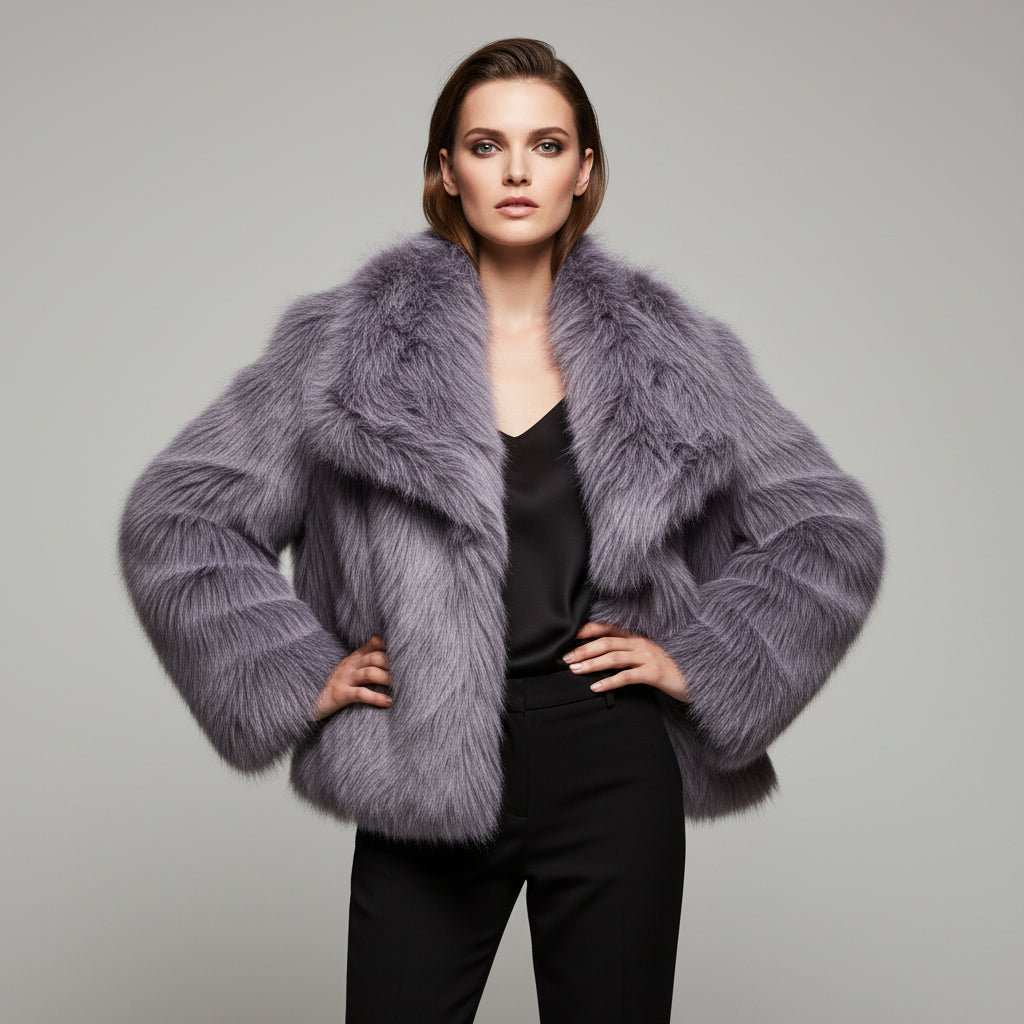 Marina|  Abrigo de invierno con piel suave