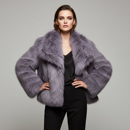 Marina|  Abrigo de invierno con piel suave