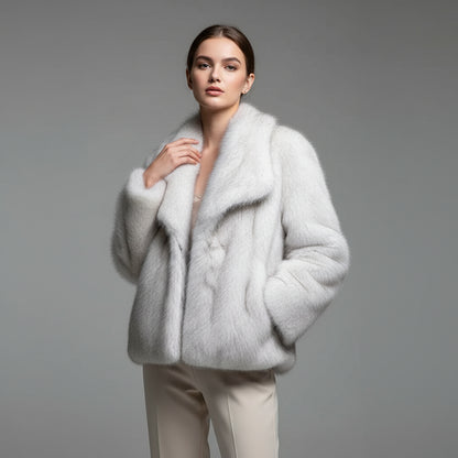 Marina|  Abrigo de invierno con piel suave