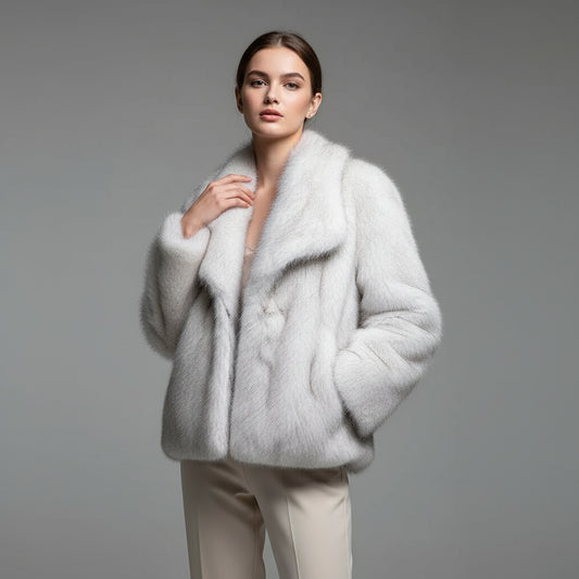 Marina|  Abrigo de invierno con piel suave