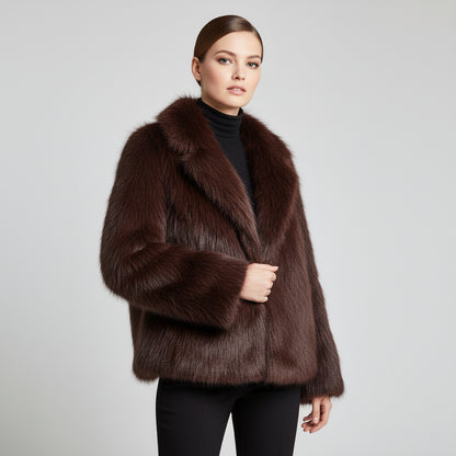 Marina|  Abrigo de invierno con piel suave