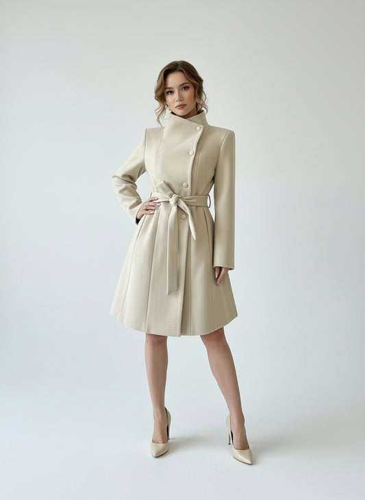 Blanca | Gabardina clásica